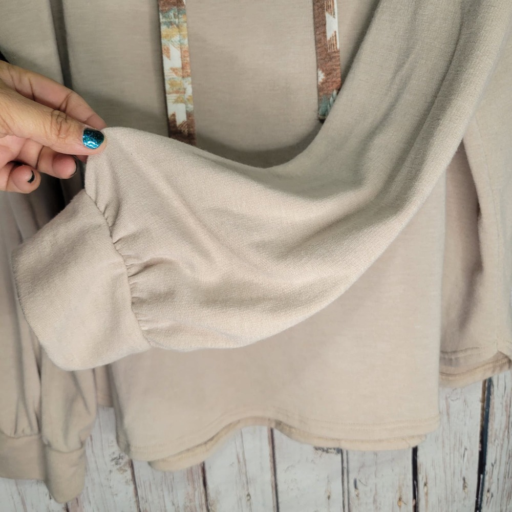 Haptics Hooded Pullover Aztec Pattern 2x - image 3